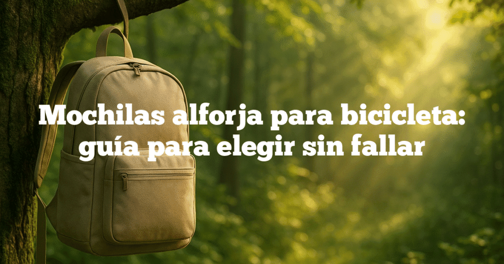 Mochilas alforja para bicicleta guía para elegir sin fallar Mochilas alforja para bicicleta: guía para elegir sin fallar