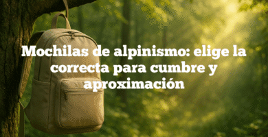 Mochilas de alpinismo elige la correcta para cumbre y aproximación Mochilas de alpinismo: elige la correcta para cumbre y aproximación