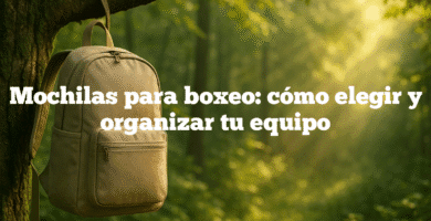 Mochilas para boxeo cómo elegir y organizar tu equipo Mochilas para boxeo: cómo elegir y organizar tu equipo