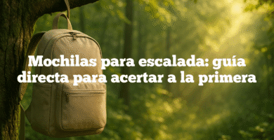 Mochilas para escalada guía directa para acertar a la primera Mochilas para escalada: guía directa para acertar a la primera