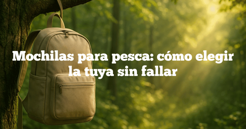 Mochilas para pesca cómo elegir la tuya sin fallar Mochilas para pesca: cómo elegir la tuya sin fallar