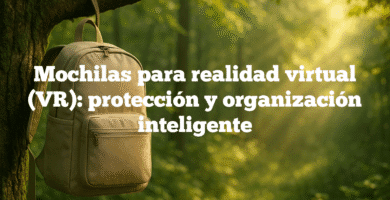 Mochilas para realidad virtual VR protección y organización inteligente Mochilas para realidad virtual (VR): protección y organización inteligente