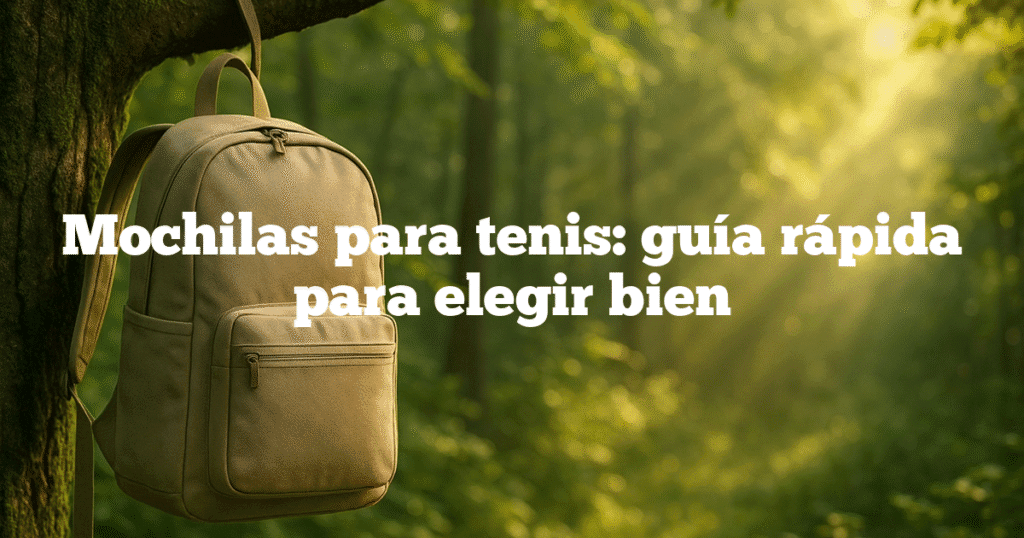 Mochilas para tenis guía rápida para elegir bien Mochilas para tenis: guía rápida para elegir bien