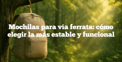 Mochilas para vía ferrata cómo elegir la más estable y funcional Mochilas para vía ferrata: cómo elegir la más estable y funcional