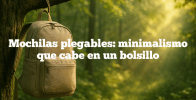 Mochilas plegables minimalismo que cabe en un bolsillo Mochilas plegables: minimalismo que cabe en un bolsillo