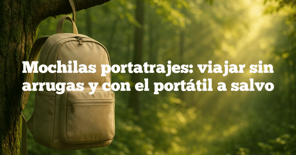 Mochilas portatrajes viajar sin arrugas y con el portátil a salvo Mochilas portatrajes: viajar sin arrugas y con el portátil a salvo