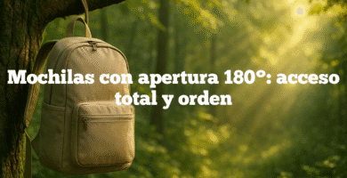 Mochilas con apertura 180 acceso total y orden Mochilas con apertura 180°: acceso total y orden
