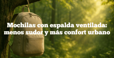 Mochilas con espalda ventilada menos sudor y más confort urbano Mochilas con espalda ventilada: menos sudor y más confort urbano