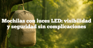 Mochilas con luces LED visibilidad y seguridad sin complicaciones Mochilas con luces LED: visibilidad y seguridad sin complicaciones