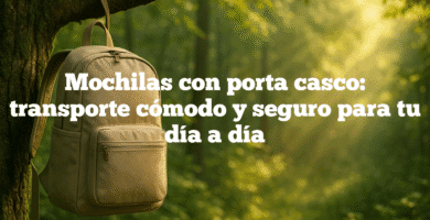 Mochilas con porta casco transporte cómodo y seguro para tu día a día Mochilas con porta casco: transporte cómodo y seguro para tu día a día