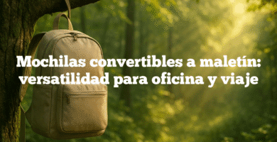 Mochilas convertibles a maletín versatilidad para oficina y viaje Mochilas convertibles a maletín: versatilidad para oficina y viaje
