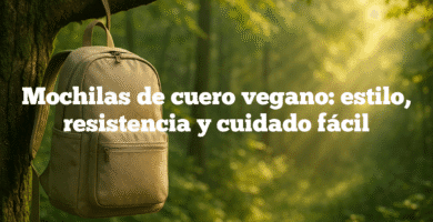 Mochilas de cuero vegano estilo resistencia y cuidado fácil Mochilas de cuero vegano: estilo, resistencia y cuidado fácil