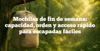 Mochilas de fin de semana capacidad orden y acceso rápido para escapadas fáciles Mochilas de fin de semana: capacidad, orden y acceso rápido para escapadas fáciles