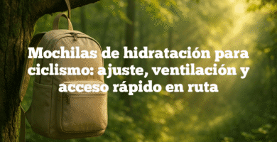 Mochilas de hidratación para ciclismo ajuste ventilación y acceso rápido en ruta Mochilas de hidratación para ciclismo: ajuste, ventilación y acceso rápido en ruta