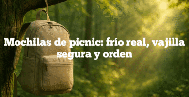 Mochilas de picnic frío real vajilla segura y orden Mochilas de picnic: frío real, vajilla segura y orden