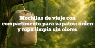 Mochilas de viaje con compartimento para zapatos orden y ropa limpia sin olores Mochilas de viaje con compartimento para zapatos: orden y ropa limpia sin olores