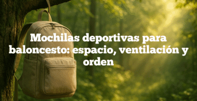 Mochilas deportivas para baloncesto espacio ventilación y orden Mochilas deportivas para baloncesto: espacio, ventilación y orden