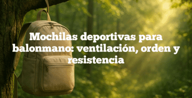 Mochilas deportivas para balonmano ventilación orden y resistencia Mochilas deportivas para balonmano: ventilación, orden y resistencia