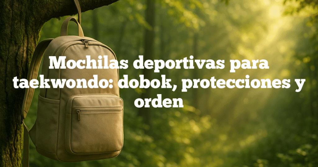 Mochilas deportivas para taekwondo dobok protecciones y orden Mochilas deportivas para taekwondo: dobok, protecciones y orden