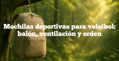 Mochilas deportivas para voleibol balón ventilación y orden Mochilas deportivas para voleibol: balón, ventilación y orden