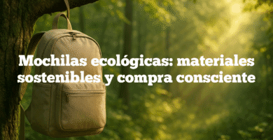 Mochilas ecológicas materiales sostenibles y compra consciente Mochilas ecológicas: materiales sostenibles y compra consciente