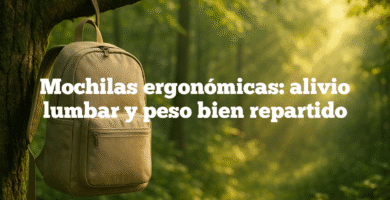 Mochilas ergonómicas alivio lumbar y peso bien repartido Mochilas ergonómicas: alivio lumbar y peso bien repartido