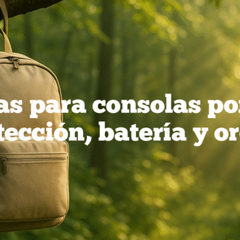 Mochilas para consolas portátiles: protección, batería y orden