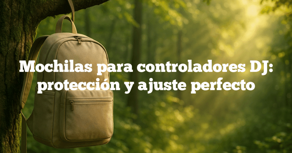 Mochilas para controladores DJ protección y ajuste perfecto Mochilas para controladores DJ: protección y ajuste perfecto