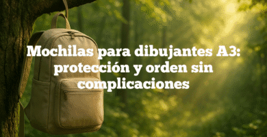 Mochilas para dibujantes A3: protección y orden sin complicaciones