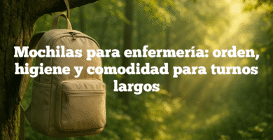 Mochilas para enfermería orden higiene y comodidad para turnos largos Mochilas para enfermería: orden, higiene y comodidad para turnos largos