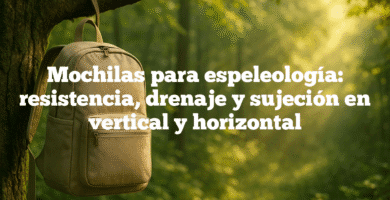 Mochilas para espeleología resistencia drenaje y sujeción en vertical y horizontal Mochilas para espeleología: resistencia, drenaje y sujeción en vertical y horizontal