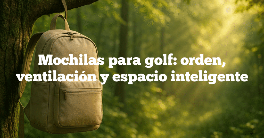 Mochilas para golf orden ventilación y espacio inteligente Mochilas para golf: orden, ventilación y espacio inteligente