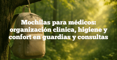 Mochilas para médicos organización clínica higiene y confort en guardias y consultas Mochilas para médicos: organización clínica, higiene y confort en guardias y consultas