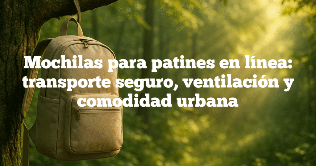 Mochilas para patines en línea transporte seguro ventilación y comodidad urbana Mochilas para patines en línea: transporte seguro, ventilación y comodidad urbana