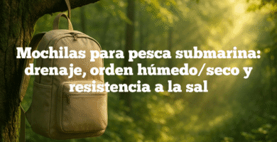 Mochilas para pesca submarina drenaje orden húmedoseco y resistencia a la sal Mochilas para pesca submarina: drenaje, orden húmedo/seco y resistencia a la sal