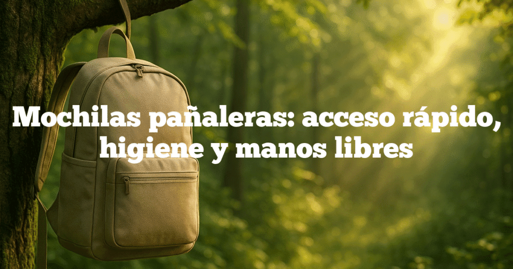Mochilas pañaleras acceso rápido higiene y manos libres Mochilas pañaleras: acceso rápido, higiene y manos libres