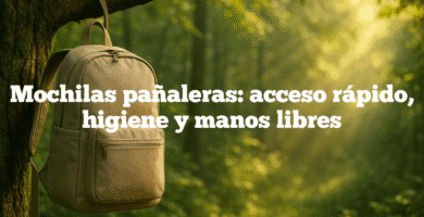 Mochilas pañaleras acceso rápido higiene y manos libres Mochilas pañaleras: acceso rápido, higiene y manos libres