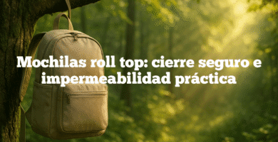 Mochilas roll top cierre seguro e impermeabilidad práctica Mochilas roll top: cierre seguro e impermeabilidad práctica