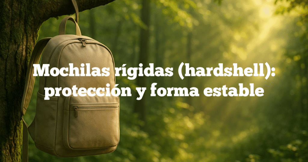 Mochilas rígidas hardshell protección y forma estable Mochilas rígidas (hardshell): protección y forma estable