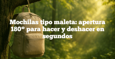 Mochilas tipo maleta apertura 180 para hacer y deshacer en segundos Mochilas tipo maleta: apertura 180° para hacer y deshacer en segundos