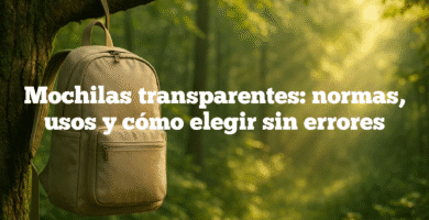 Mochilas transparentes normas usos y cómo elegir sin errores Mochilas transparentes: normas, usos y cómo elegir sin errores
