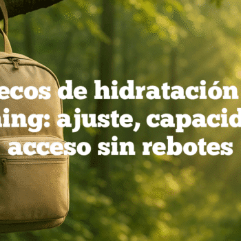 Chalecos de hidratación para running: ajuste, capacidad y acceso sin rebotes