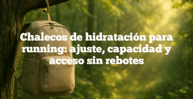 Chalecos de hidratación para running: ajuste, capacidad y acceso sin rebotes