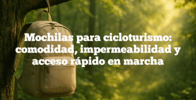 Mochilas para cicloturismo: comodidad, impermeabilidad y acceso rápido en marcha