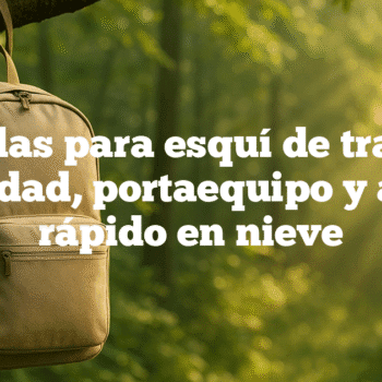 Mochilas para esquí de travesía: seguridad, portaequipo y acceso rápido en nieve