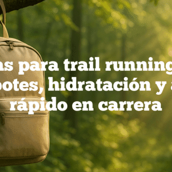 Mochilas para trail running: ajuste sin rebotes, hidratación y acceso rápido en carrera
