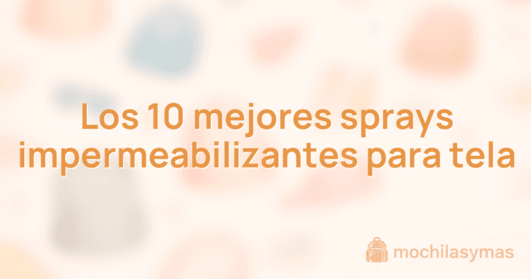Los 10 mejores sprays impermeabilizantes para tela Los 10 mejores sprays impermeabilizantes para tela