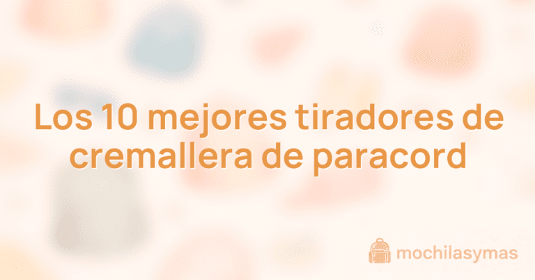 Los 10 mejores tiradores de cremallera de paracord
